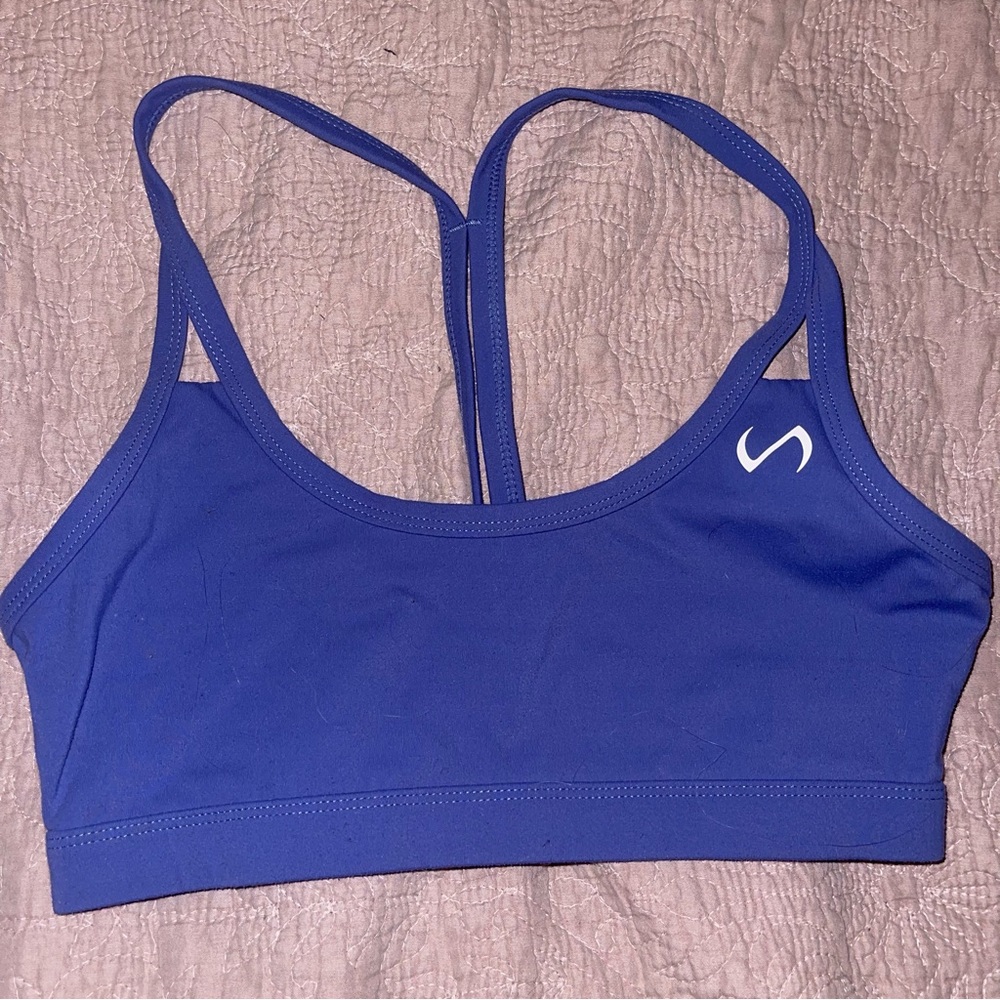 TLF light blue sports bra